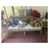 Three cushion, patio couch, and matching patio