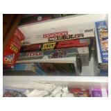 Several board games and puzzles