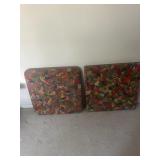 Two card tables and four chairs