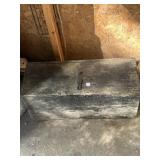 Old wooden toolbox