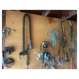 Paint brushes, crowbar extension cord