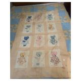 Baby Quilt - 60x38 with stains, But Hey, itï¿½s a