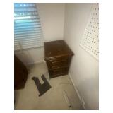 Metal two drawer file cabinet letter size wooden