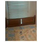 Wooden bed and chest full size