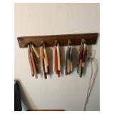 Candles and wooden display