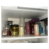 Candles and Halloween decorations