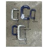 Several C-clamps