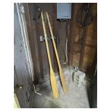 Row boat paddles