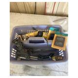 Basket with soldering gun, hide a keys concrete