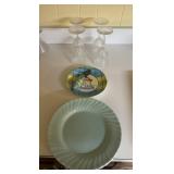 Franciscan Coronado Swirl Plates, Cheese ball