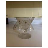 Libbey Royal Fern cocktail glasses