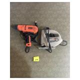 Handi Works saw, Black and Decker electric drill