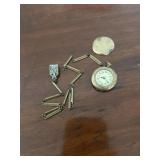 Ladies pocket watch and chain 10 1/2 Linge
