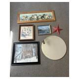 Lots wall art, star, kittens, mountain, flowers,