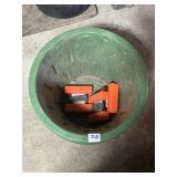 3 Fish marking buoy in plastic plant basket