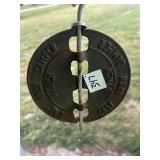 Cast Iron stove pipe damper