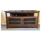 Two door television stand