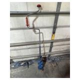 Hand crank ice auger