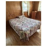 Box spring and mattress with metal frame