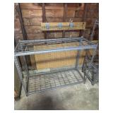 Two Tier metal shelving unit