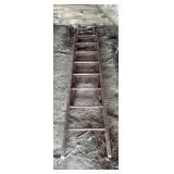 Wooden extension ladder