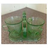 Depression cream and sugar with caddy