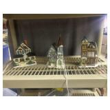 New inbox lighted porcelain Christmas houses