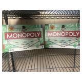 Two new Monopoly games cards, and small painting