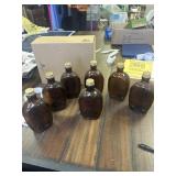 7 Amber syrup jars