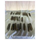 Large punches, all letters except:  G, Q also