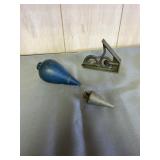 2 Plumb Bobs plus Level/square