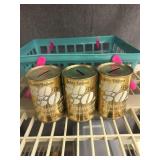 3 tin can banks from Elwood - 1935-1985.  All .3
