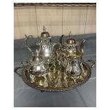 Rogers Brothers Tea Serving set - scratch marks