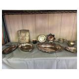 Silver plate serving pieces
