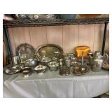 Silver Plate & Pewter serving pieces