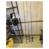 7ï¿½ Garcia pole with Zebco 89 Reel, 78ï¿½