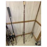 Action rod Pole, with Zebco 6040 Spinning Reel