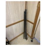 Two rod cases and two fishing poles