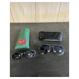 Ray-Ban sunglasses - Kids and Adult size w/ cases
