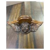 Wooden angel wall shelf - 13' wide