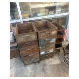 Several Metal Storage drawers