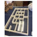 Wooden What-Not shelf with plexiglass