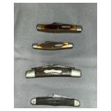 Schrade 3-blade, Boker 4-blade, Old Timer