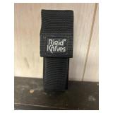 Rigid Wolf Print Pocket Knife with case