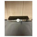 Camillus Hunting knife:  note: owner carved last