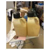 2 5-Gallon clear gas cans