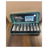 Ram-Tool 9 pc. 3:8' drive deep socket set with 8
