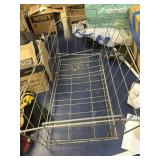 Metal rack, 5 new puzzles, plant holder, puppy