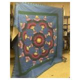 Approx: 84'x 84ï¿½ Lone Star Quilt with 2 Pillow