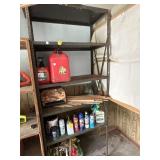 Two metal shelves